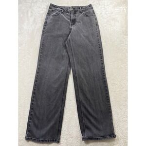 Akira Womens Wide Leg High Rise Gray‎ Denim Jeans Size 1 Meas: 27x31